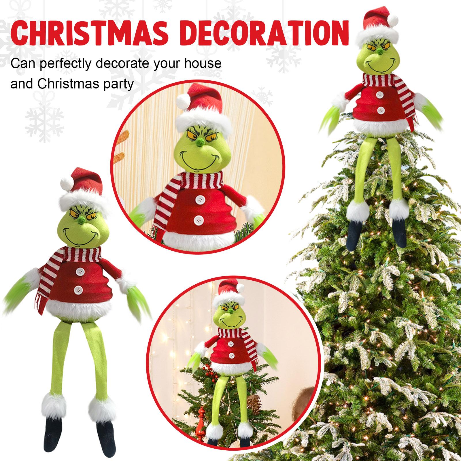 

Christmas Car Green Velvet Car Tissue Bag, Daily Tissue Desktop Ornaments One Size