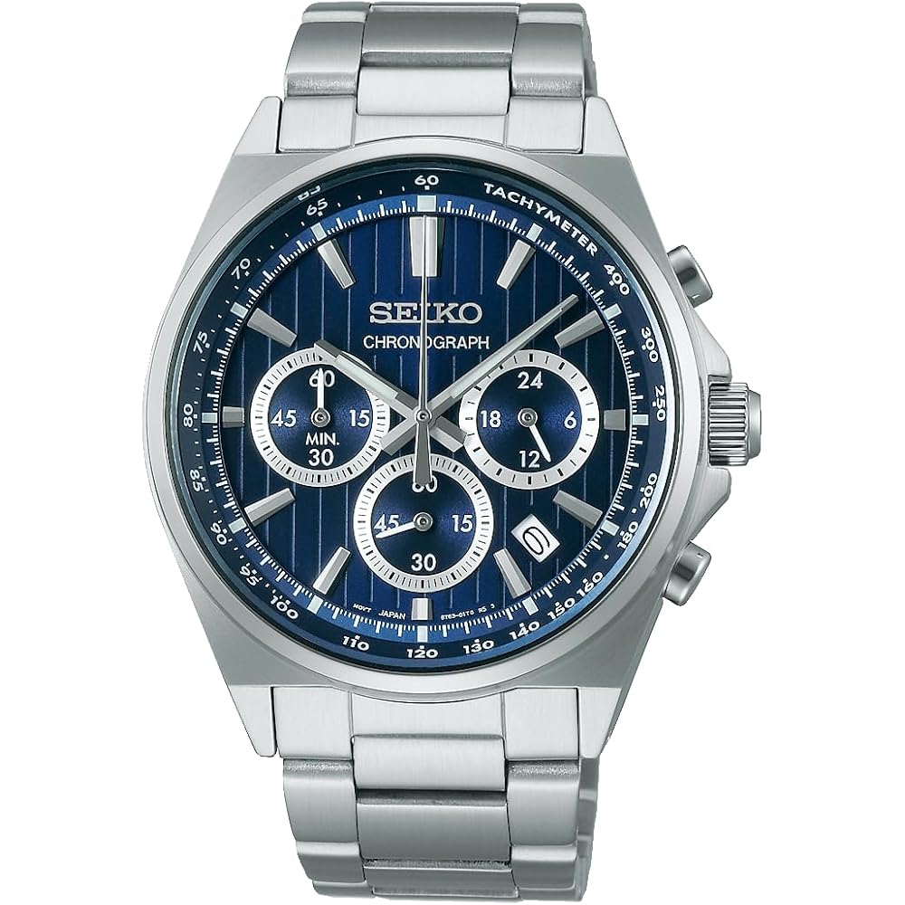 Seiko Selection S Series Men s Quartz Chronograph Watch Battery Operated Silver