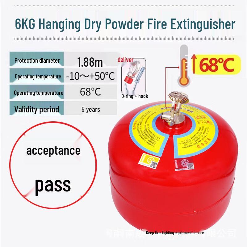 UOSU Suspended Automatic Dry Powder Fire Extinguisher 6kg, 68°C Activation