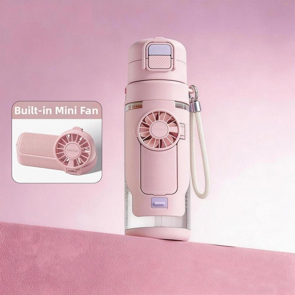Ventilatore Spray Idratante a Doppio Uso Tazza Ventilatore Staccabile Ventilatore Borraccia Borraccia Sportiva Viaggio