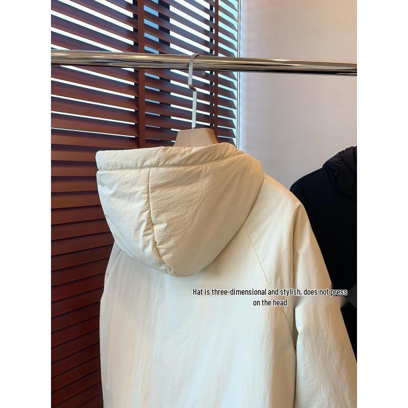 Lulu Sporty Women's Hooded Windproof Cotton Jacket - Casual, Versatile, High-End Outerwear