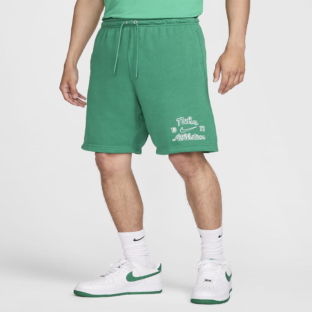 Nike Drawstring Mid-Waist Loose Casual Shorts With Letter Print Men Bottoms Green FV4450-365