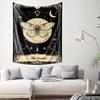 Dreamy Moon Moth Tapestry  Celestial Art Ideal for Bedroom Living Room or Meditation