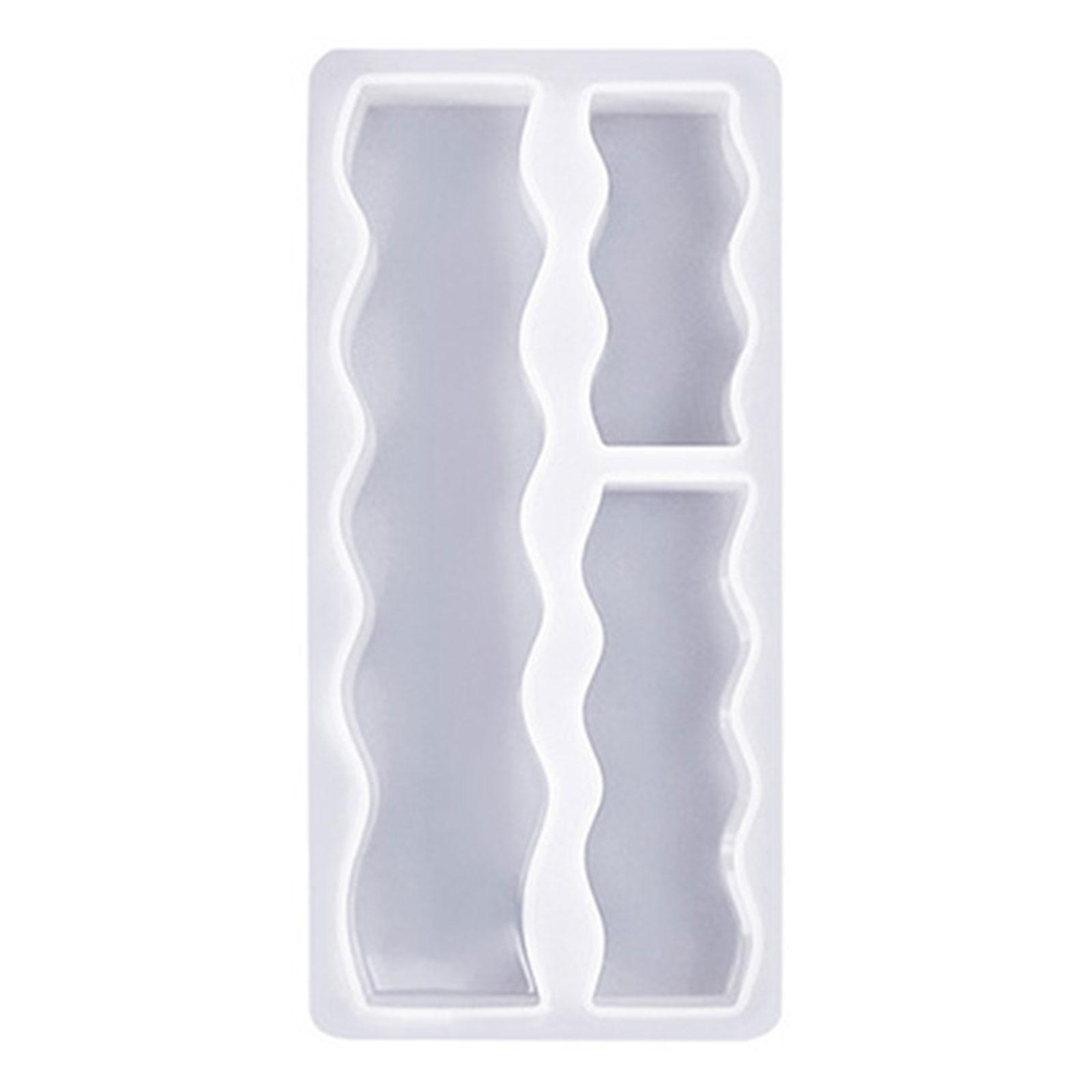 

Формы для свечей 3 в 1, длинные формы для свечей, волнистые/сердечные формы для изготовления свечей, мыла, выпечки, поделок, подарков на День святого Валентина 3