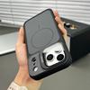 Luxury Armor Camera Flip Glass Magnetic Case For 17 Air 16 15 14 13 Pro Max Plus For Magsafe Wireless Charge Stand Cover