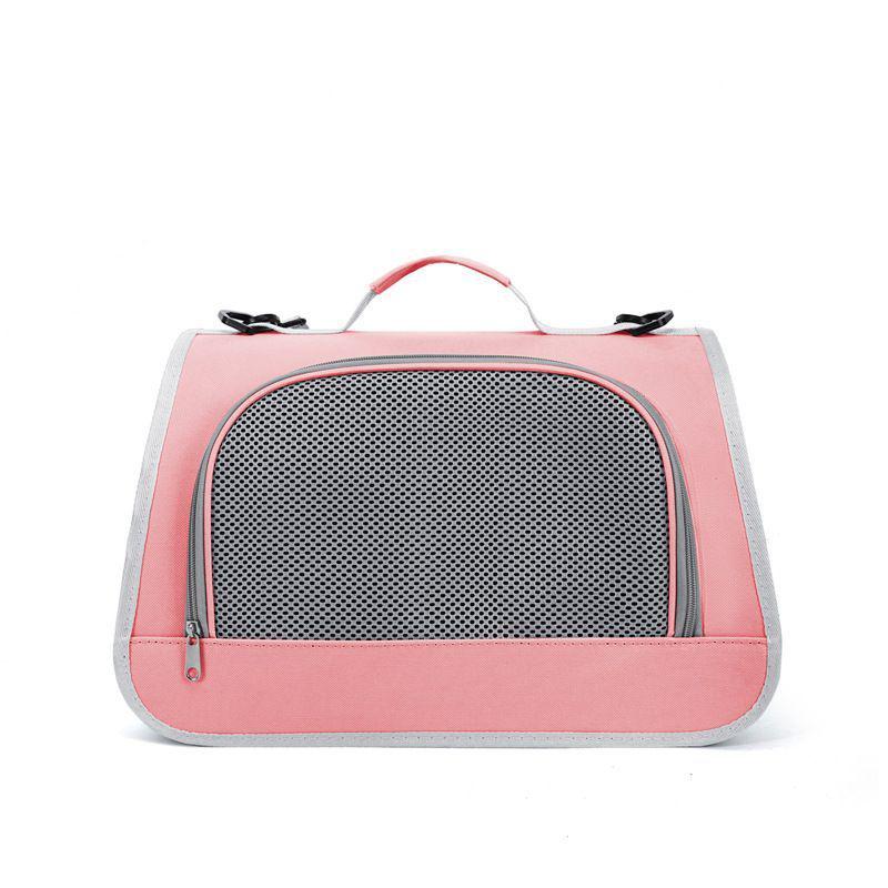 

Foldable Pet Travel Backpack: Large Capacity, Breathable, Portable Handbag for Cats and Dogs 41x26x26 cm