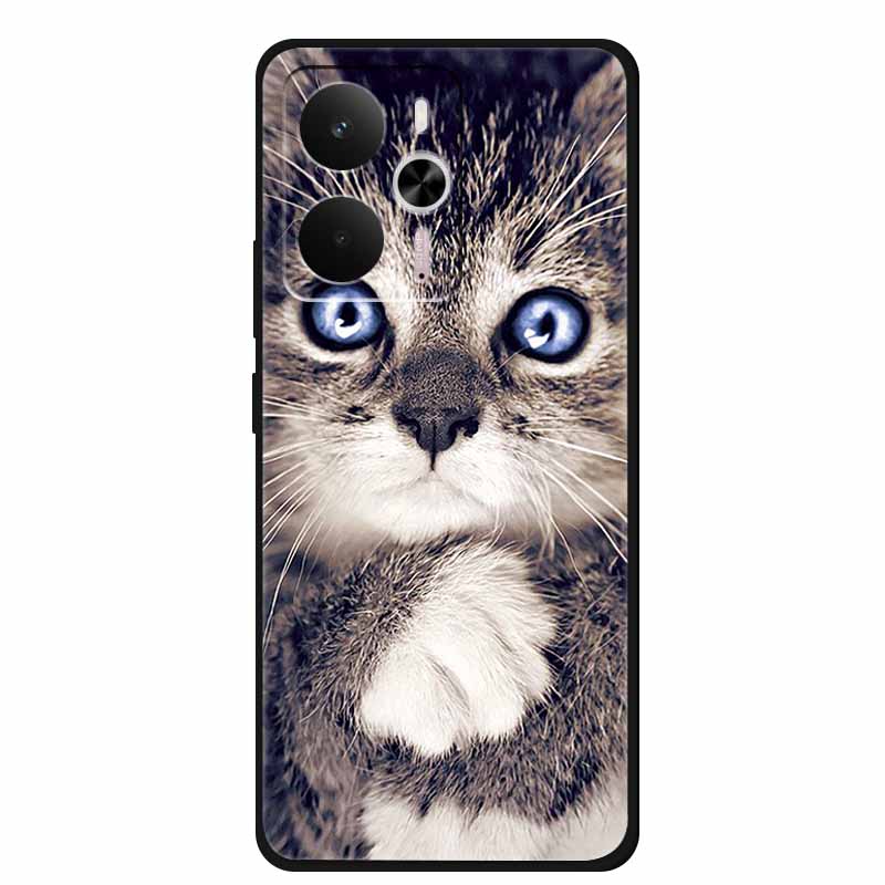 For Realme 14 Case Soft TPU Black Silicone Cover for Realme 14 5G Global RMX5070Soft Case Shockproof Cover RMX5070 Oppo Realme14