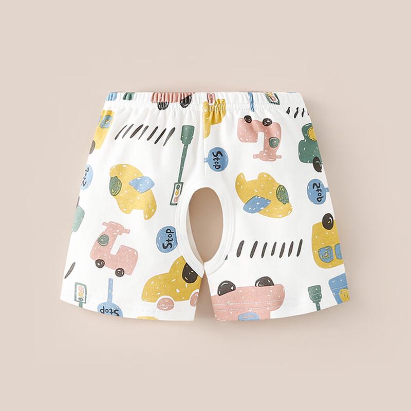 Du Xi Lu Ka Unisex Baby Cotton Open-Crotch Shorts 100