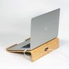 Laptopständer aus Holz mit Kühltischplatte aus Aluminiumplatte, kompatibel mit MacBook 17 Zoll LAY10C Pro/Air