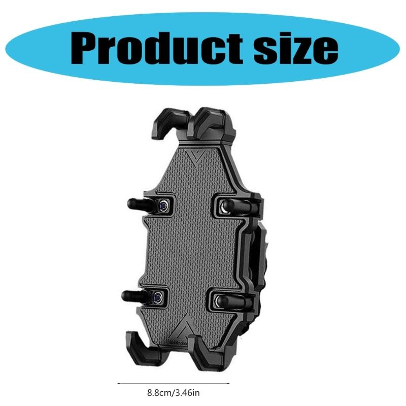 Motorcycle Phone Mount Holder Bike Phone Holder, Motorcycle Handlebar Cellphone Clamp,AntiShake Phone Mount