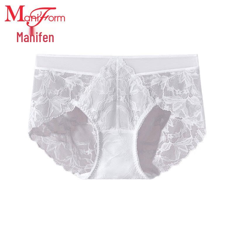 Maniform Sexy Lace Mid-Low Waist Briefs