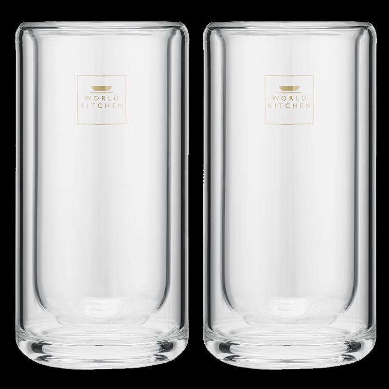 WORLD KITCHEN Double-Walled Glass Cup Set