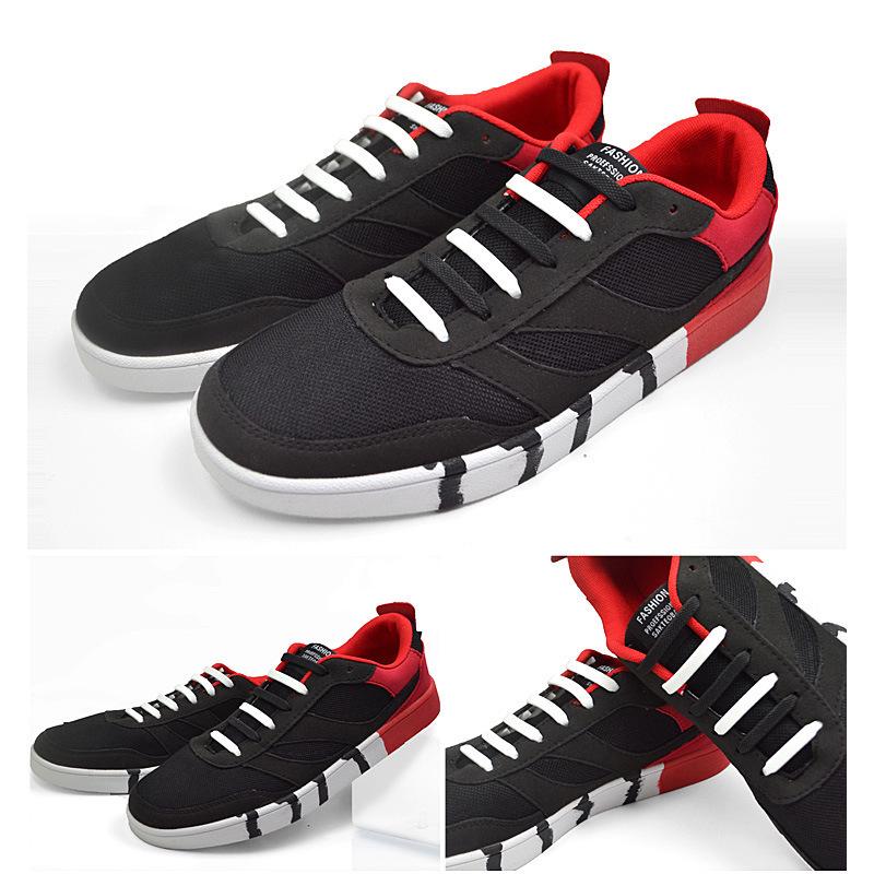 Colorful No-Tie Silicone Elastic Shoelaces - I-Shaped Design for Adults & Children