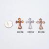 Acrylic marble pattern cross pendant accessory