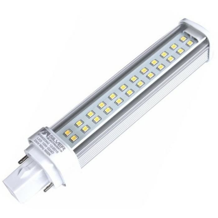 Lampe LED - Silver Electronics - PLC 612624 - G24D - 10W - 5000K