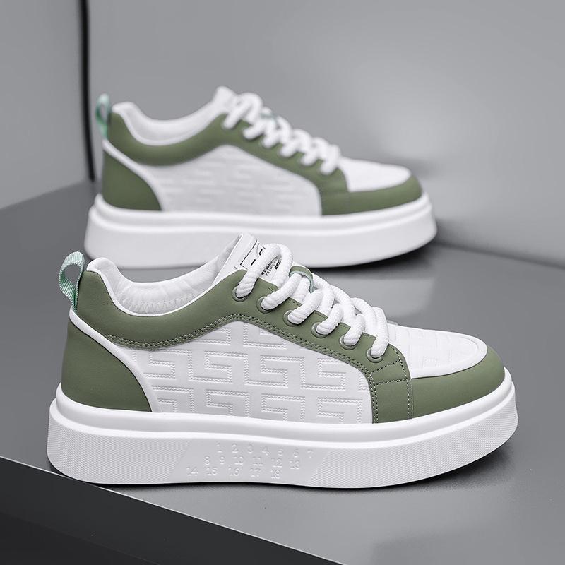 

Трендовая брендовая мужская обувь новая осень кожа дышащая низкий верх кеды мягкая подошва удобная однотонная спортивная и повседневная обувь 44