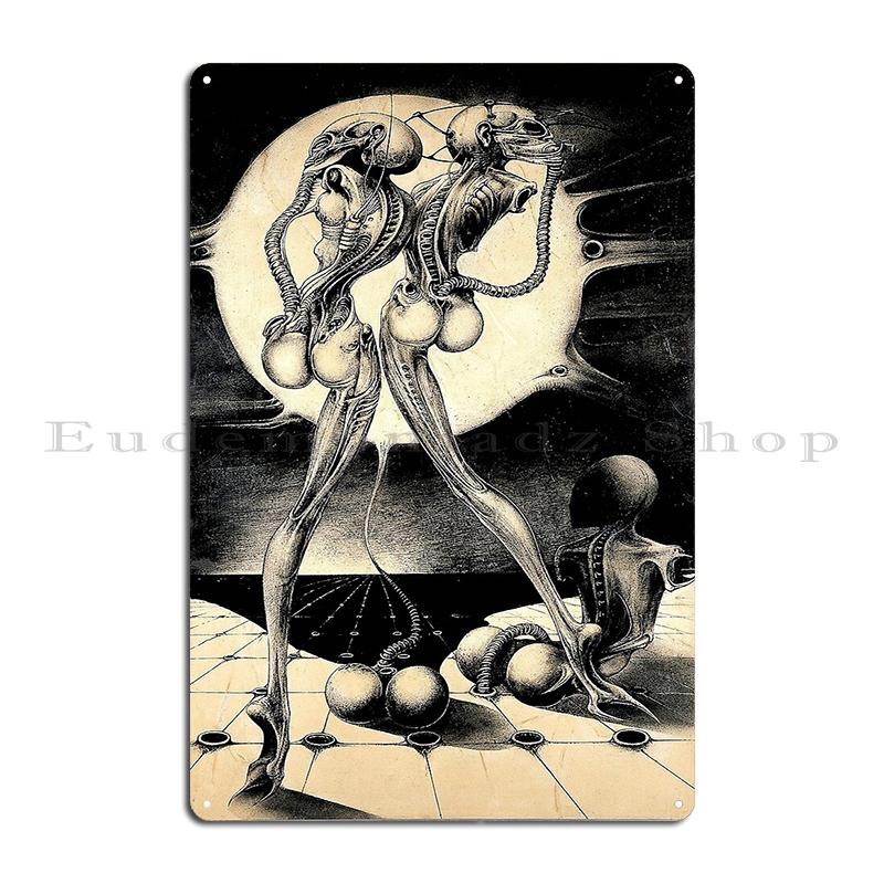 Hr Giger Li Painting Metal Plaque Party Printing Club Custom Create Tin Sign Poster