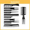 Professional Plastic Hair Combs Collection With Multiple Styles For Hair Styling And Detangling
