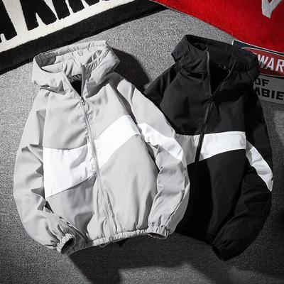 Cortavientos de Algodón con Capucha para Hombre Otoño/Invierno - Chaqueta Deportiva de Moda para Adolescentes
