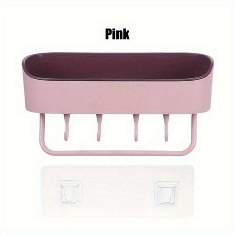 

1шт пластиковая полка для ванной комнаты держатель для геля для душа шампуня стеллаж для хранения органайзер для украшения дома аксессуары для ванной комнаты розовый