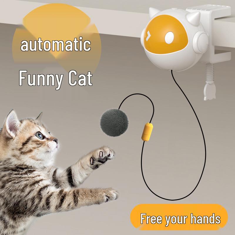 

Умная телескопическая электрическая игрушка-дразнилка для кошек со встроенным поднимающимся шариком 8.8x7.7x12.5 cm Box Packaging