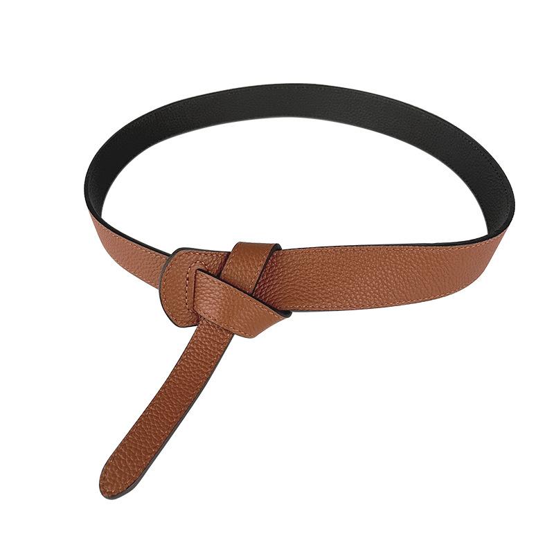 

Верхний слой коровьей кожи можно использовать с обеих сторон для женских ремней. Это универсальное пальто, юбка и пояс из натуральной кожи для женщин