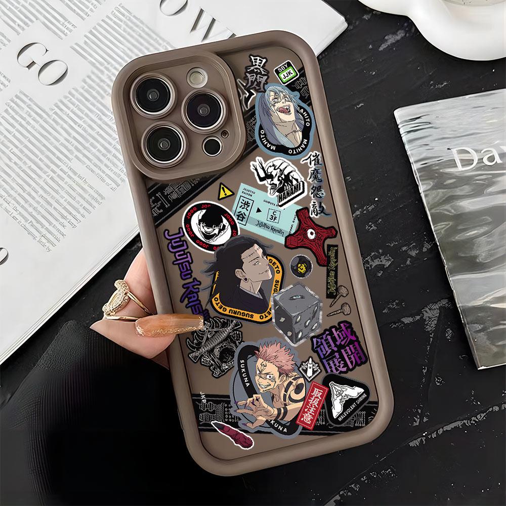 New Jujutsu Kaisen Hot Anime Phone Case For iPhone 17 Air 16 E 15 14 13 12 11 Pro Max Plus Mini SE 2020 2022 Soft TPU Back Cover