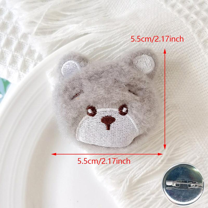 Cartoon Plush Rat Decoration Brooch Hairpin Cute Student Clothing Accessories Badge Pin And Hairpin Ornaments Friend Gift