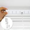 24 Stück Kunststoff Volantclips Klar Horizontaljalousien-Clips Holzjalousien-Volant Ersatz Fensterjalousien-Clips Dekorative Jalousien