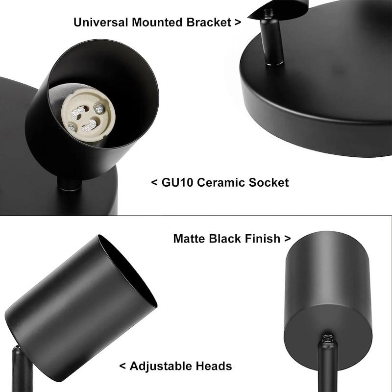 LED-Pendelleuchte, Kronleuchter, LED-Schienenstrahler für Schlafzimmer, Flur, Küche, LED-Deckenleuchte, GU10-Glühbirne, Ersatzbeleuchtung