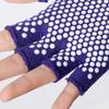 Women Non-Slip Yoga Gloves Breathable Fitness Pilates Half Finger Glove Sport Outdoor Cycling Fishing Workout Mittens For Gym