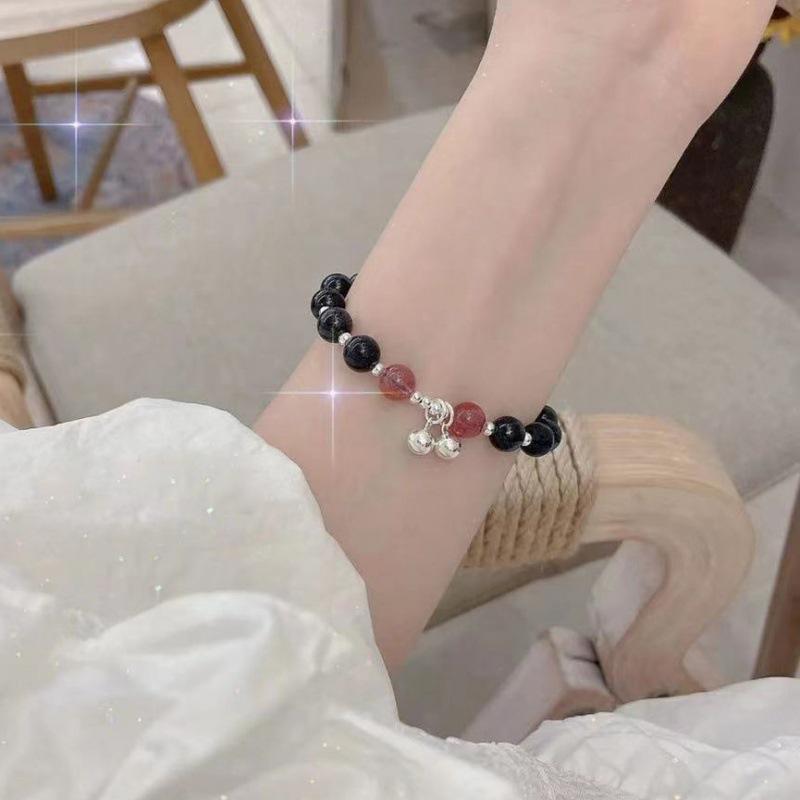 2025 Jadeite Green Jade Rabbit Bracelet: High-End Chinese Style, Year of the Snake, Elegant Women's Niche Beaded Design