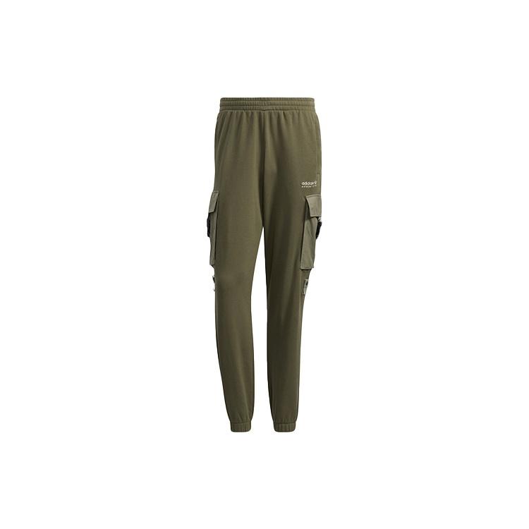 Men s adidas originals Adv Sweatpant 1 Cargo Big Pocket Bundle Feet Sports Pants/Trousers/Joggers Green HC0369 M