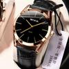 Mens Sports Quartz Watch With Waterproof 100m And Genuine Leather Strap For Active Lifestyle