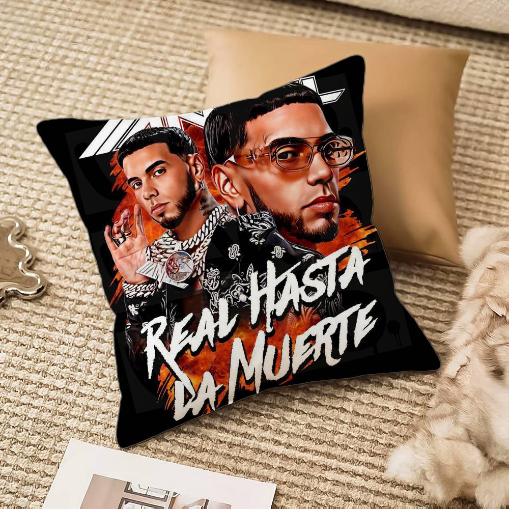 Real H-Hasta L-La Muerte Pillow Case Anti-dustmite Invisible zipper Sofa Bed 12x12Inch