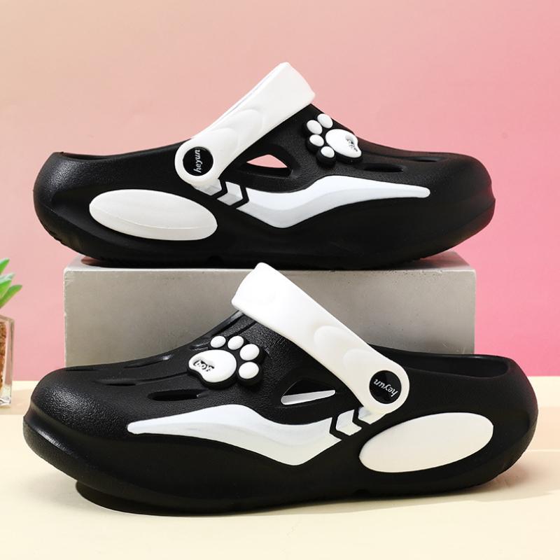 Fashion 2025 Summer Sandals For Women Platform Shoes Thick Sole Cute DIY Paw Girls Street Beach Slippers Soft EVA Female Fashion Slides