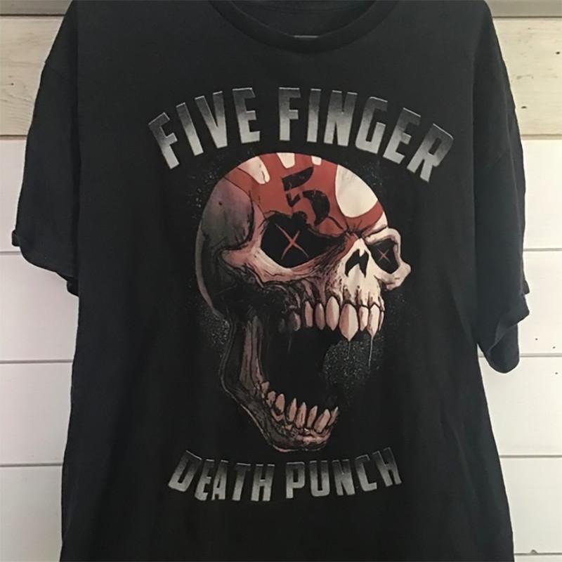 Подарок для фанатов Five Finger Death Punch Черная футболка Все размеры Унисекс футболка XXXL