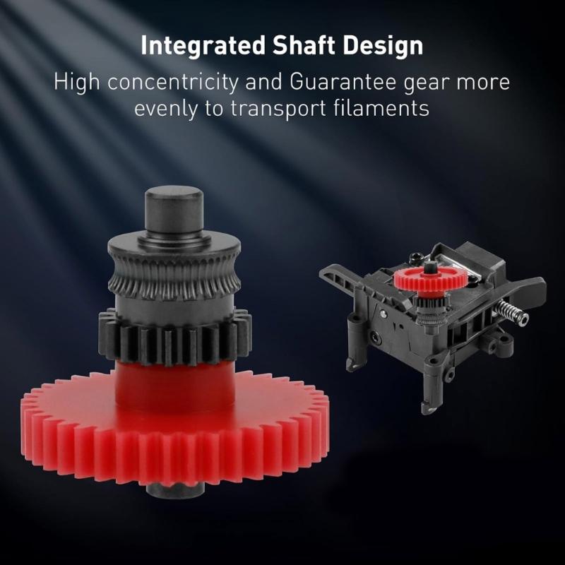 For 3D Printer Extruder Upgraded Double Gear Wear Resistance Nanometer Coated Hardened Steel For 3D Printer Parts