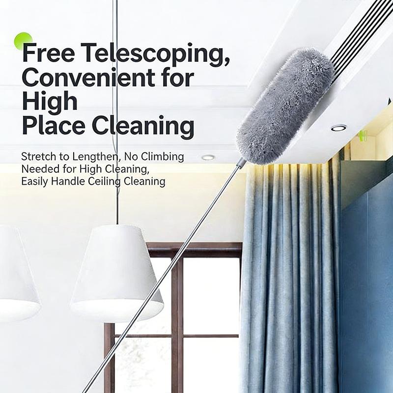 Microfiber Ceiling Fan Duster Extends Up To Long Handled Dust Locking Reusable And Cleaner Brush For Effortless Cleaning