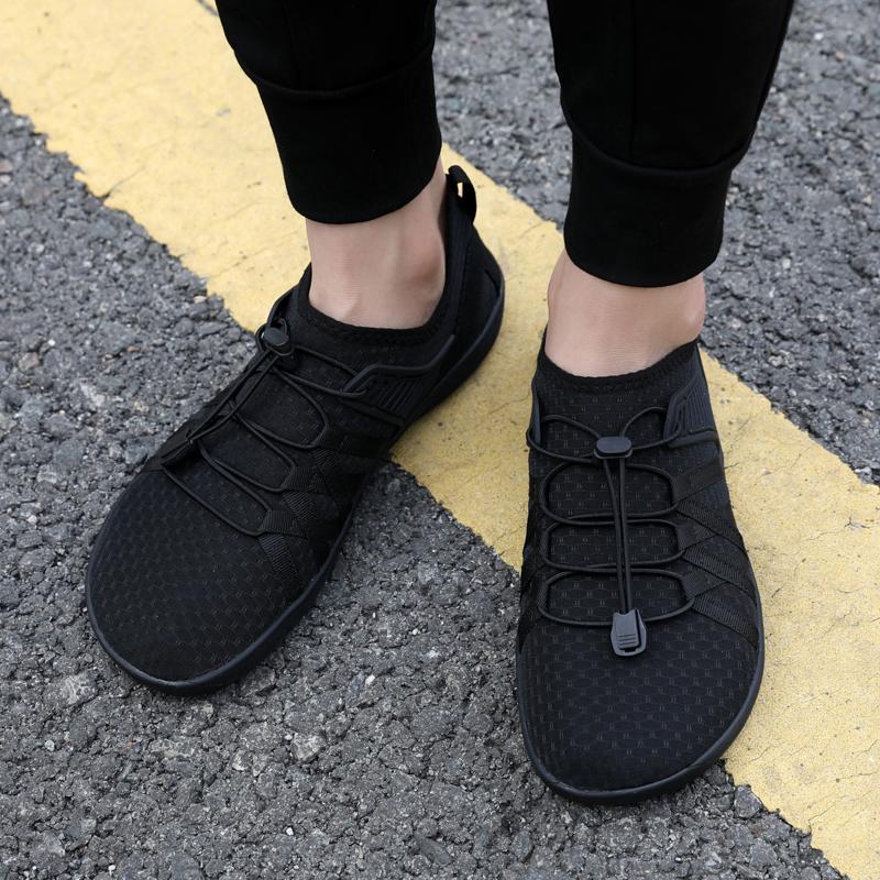 Anti-slip Women's Walking Shoes Light Breathable Gym Fitness Sports Shoes Men Wide Toe Flats Outdoor Training Shoes