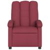 Vidaxl Foldable Armchair, Wine Red, Fabric Upholstered
