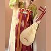 Traditional Chinese Tang Dynasty Style Hanfu Set Womens Wear Embroidered Printed Wrap Skirt Top With Scarf