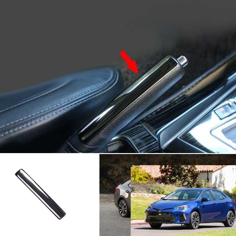 For Toyota Corolla 14-16 17-19 Black Steel Shifter Hand Brake Cover Trim 1PCS