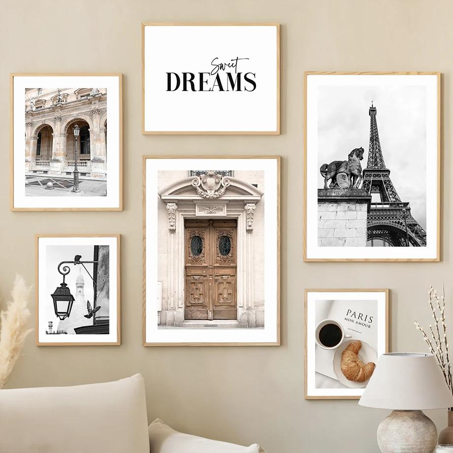 Wall Art Canvas Painting Nordic Posters Paris Towel French Arc De Triomphe  And Prints Decoration Wall Pictures For Living Room