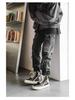 Men's Trendy High-Top Street Style Ankle Boots with Thick Sole and Height Increase - Model X168
