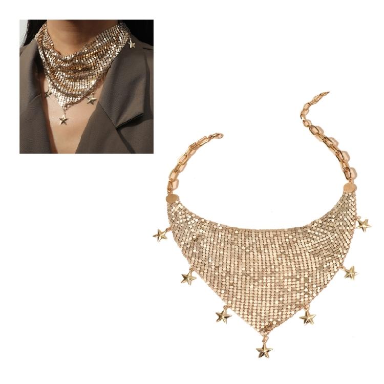 Bling Necklace Scarf Necklace Sequin Neckties Elegant Female Jewelry Ornament