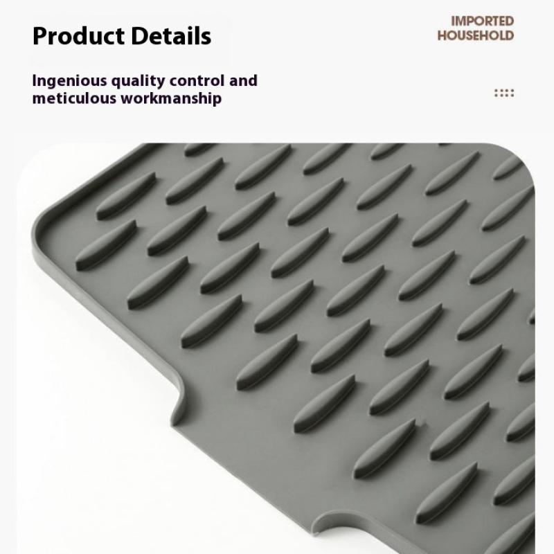 1 Pz Tappetino Asciuga Piatti in Silicone Tappetino Scolapiatti per Pentole Stoviglie per Cucina Tappetini Antiscivolo Sottobicchiere Antiscottatura Utensili da Cucina