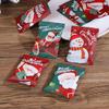 100pcs Mixed Color Candy Christmas Cookie Wrapping Handmade Baking Gift Bags Aluminum Film Machine Sealed Bags