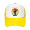 Zukünftige Mama und Baby Retro Sonnenuntergang Netz Baseballkappe Unisex Sport Trucker Arbeiter Hüte Verstellbare Sonnenkappen