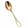 Eve-mode TRIO 18-8 Largo Teaspoon, Gold-Plated Finish